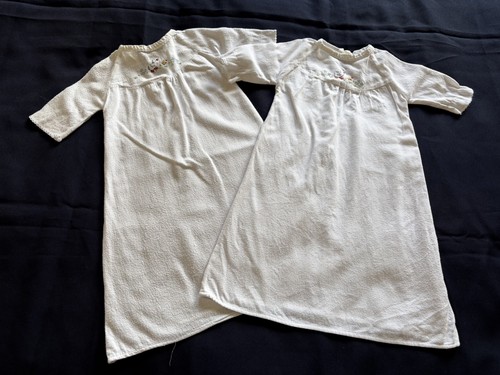 Two vintage baby white - white, cotton