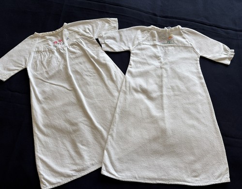 Two vintage white cotton baby - two,
