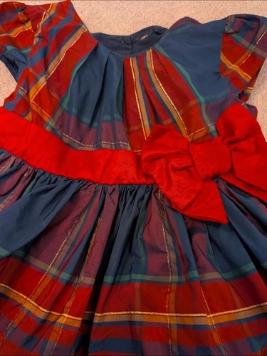Vintage christmas tartan dress - vintage,
