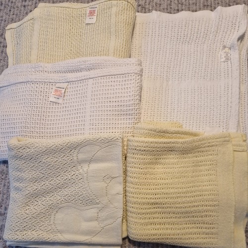 Cotton cellular blankets - x,