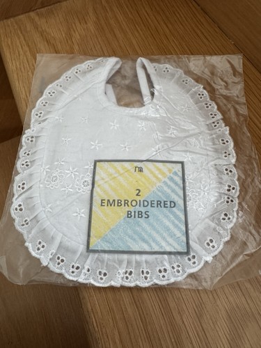 Embroidery anglais baby bib - baby,