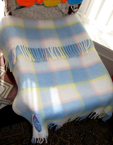 Vintage mothercare pram rug - vintage,